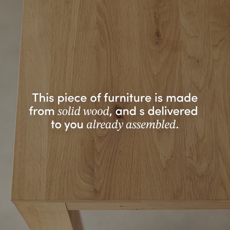 Eden - Solid Oak Bar Table for 4 to 6 people