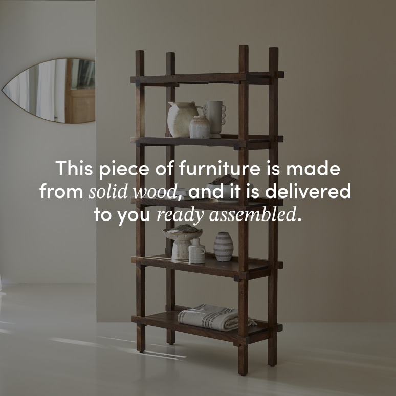 Arko - Solid Mango Wood high Bookcase