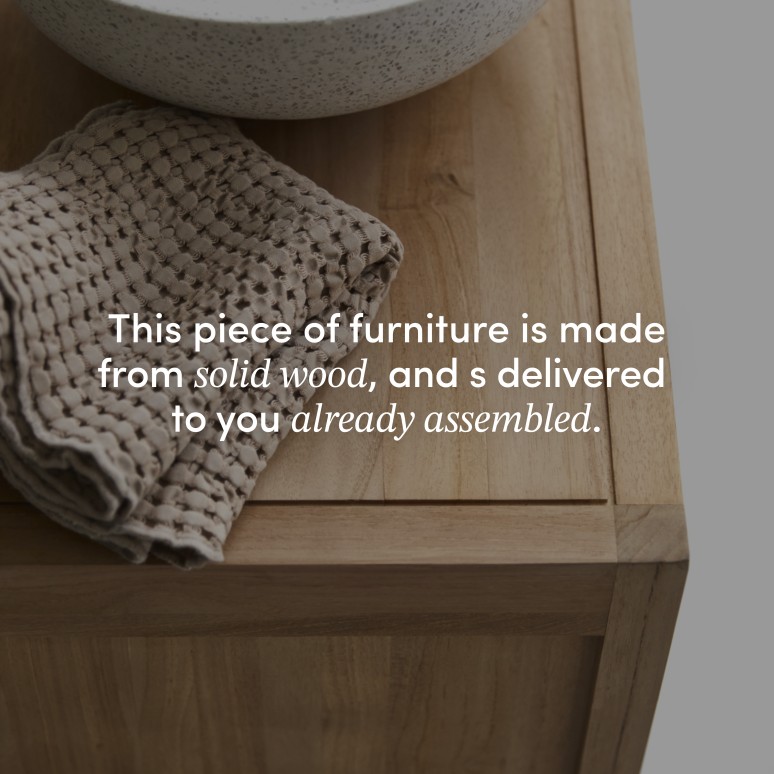 Arty - Solid Teak 23" Single Vanity