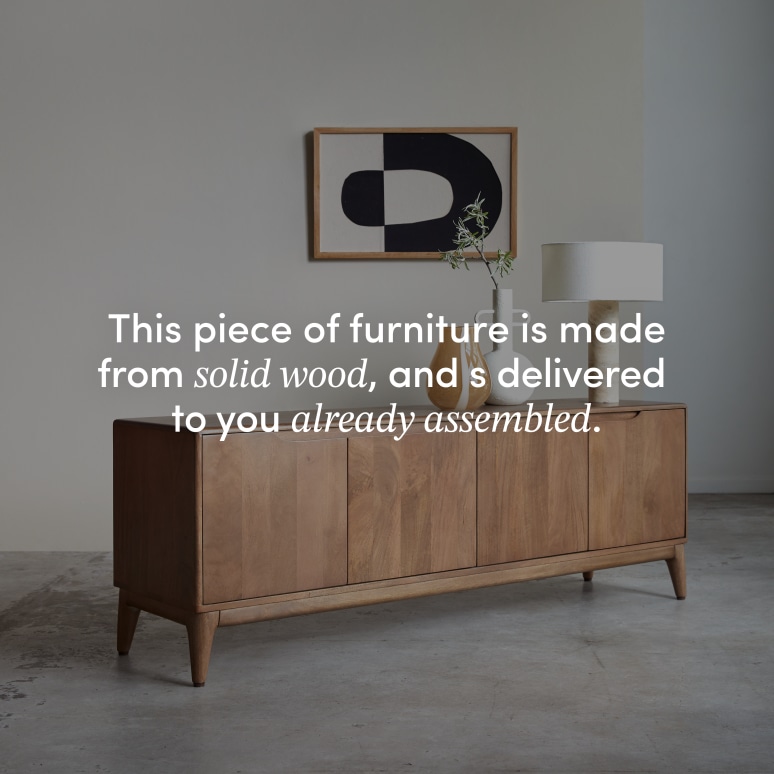 Gabrielle - Solid Mango Wood TV Stand