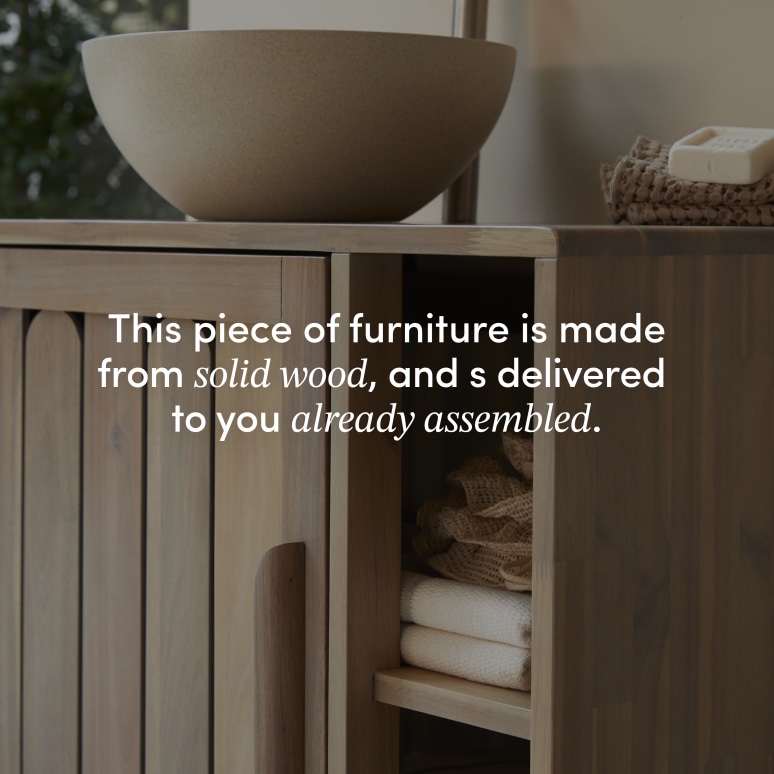 Lila - Solid Acacia 32" Wall-Mounted Single Vanity