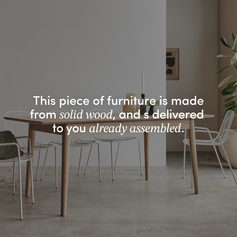 Cloé - Solid Mango Wood Extendable Table for 4 to 6 people