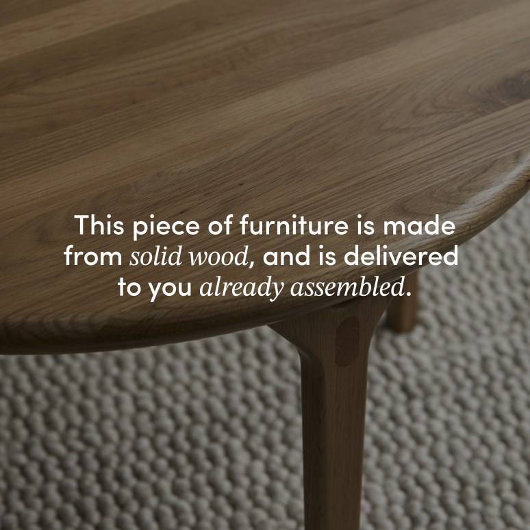 Clara - Solid Oak Coffee Table