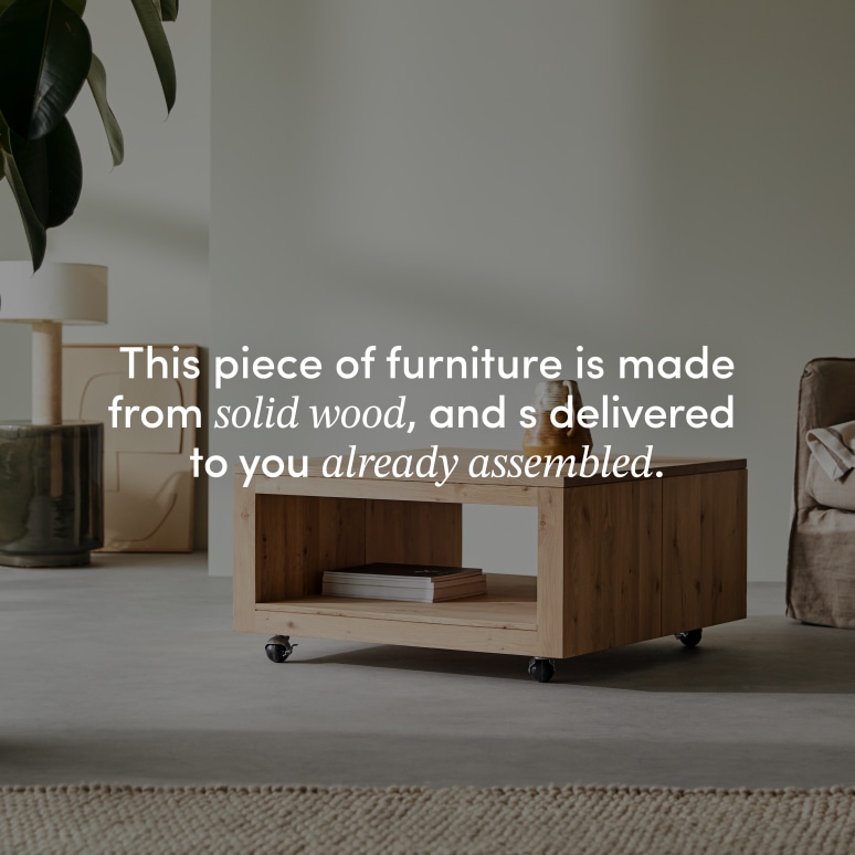 Anoa - Solid Oak Square Coffee Table