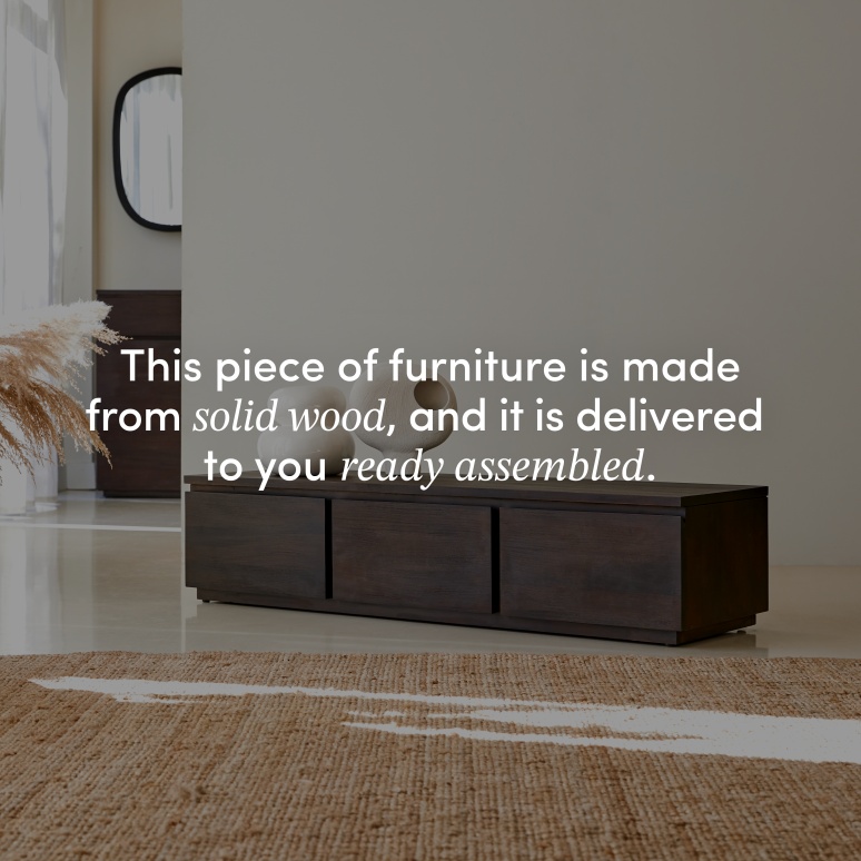 Eva - Solid Mahogany TV Stand