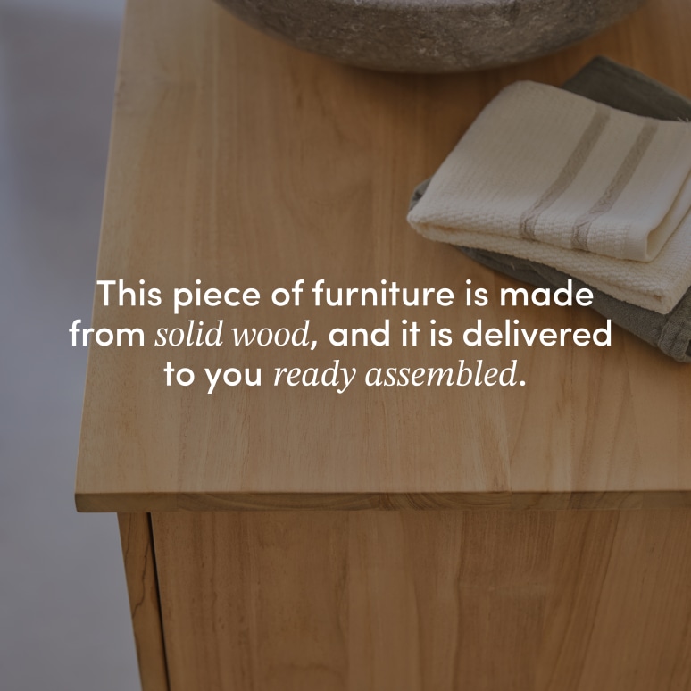 Soho - Solid Teak 65" Double Vanity