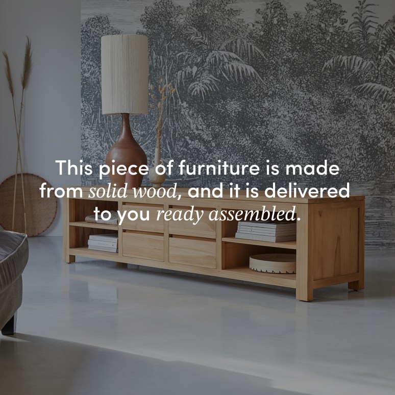 Patio - Solid Teak TV Stand