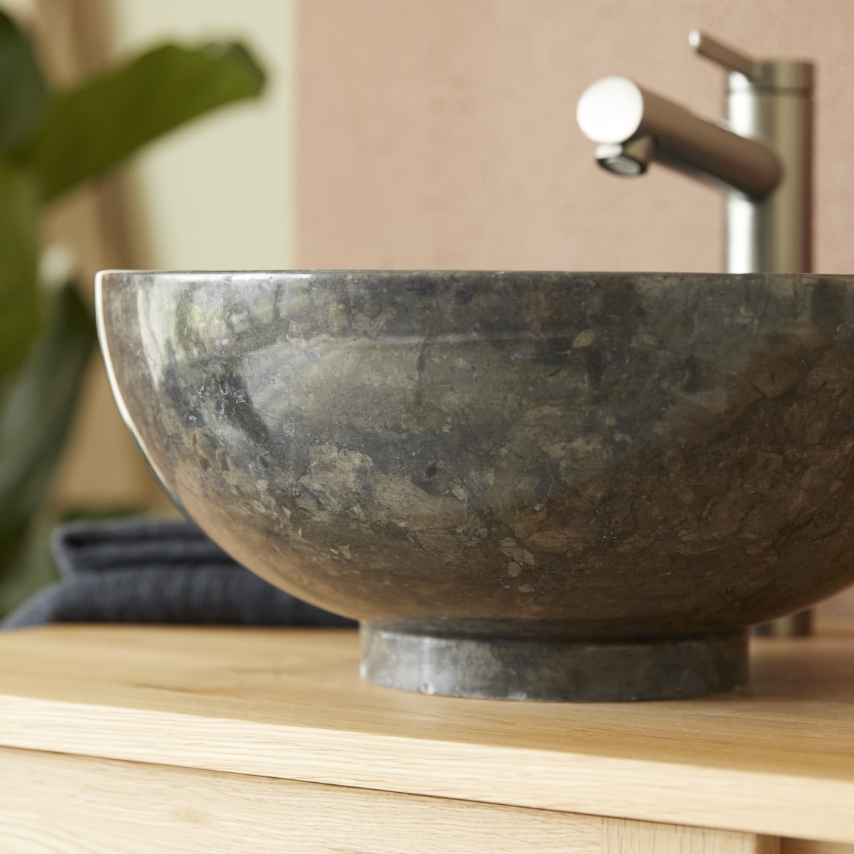 Bahya - Vasque ronde en marbre ∅ 35 cm