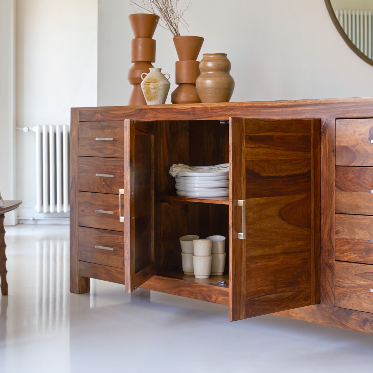 Mezzo - Buffet in legno di palissandro massello 200 cm