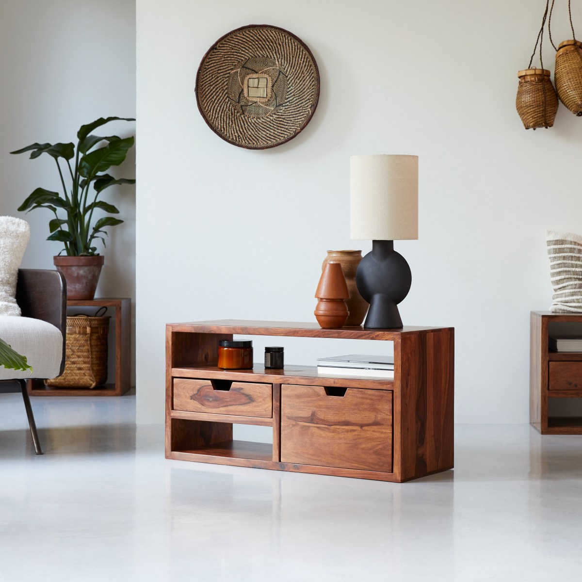 Kwarto - TV Schrank aus massivem Palisanderholz 85 cm