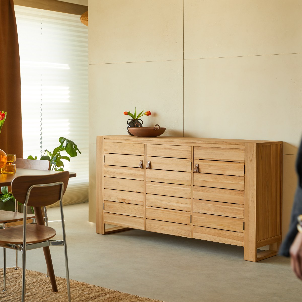 Minimalys - Buffet aus massivem Teakholz 170 cm
