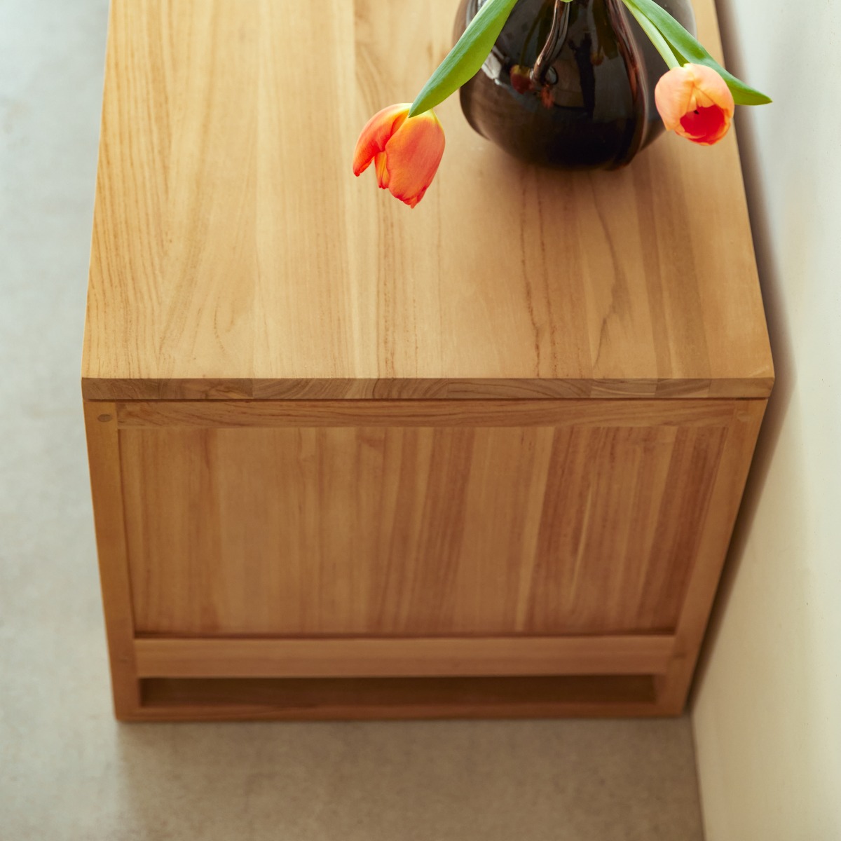 Minimalys - TV Schrank aus massivem Teakholz 170 cm