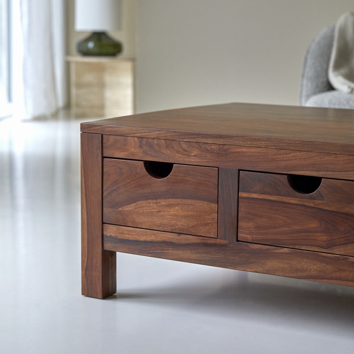 Oliver - Couchtisch aus massivem Palisanderholz