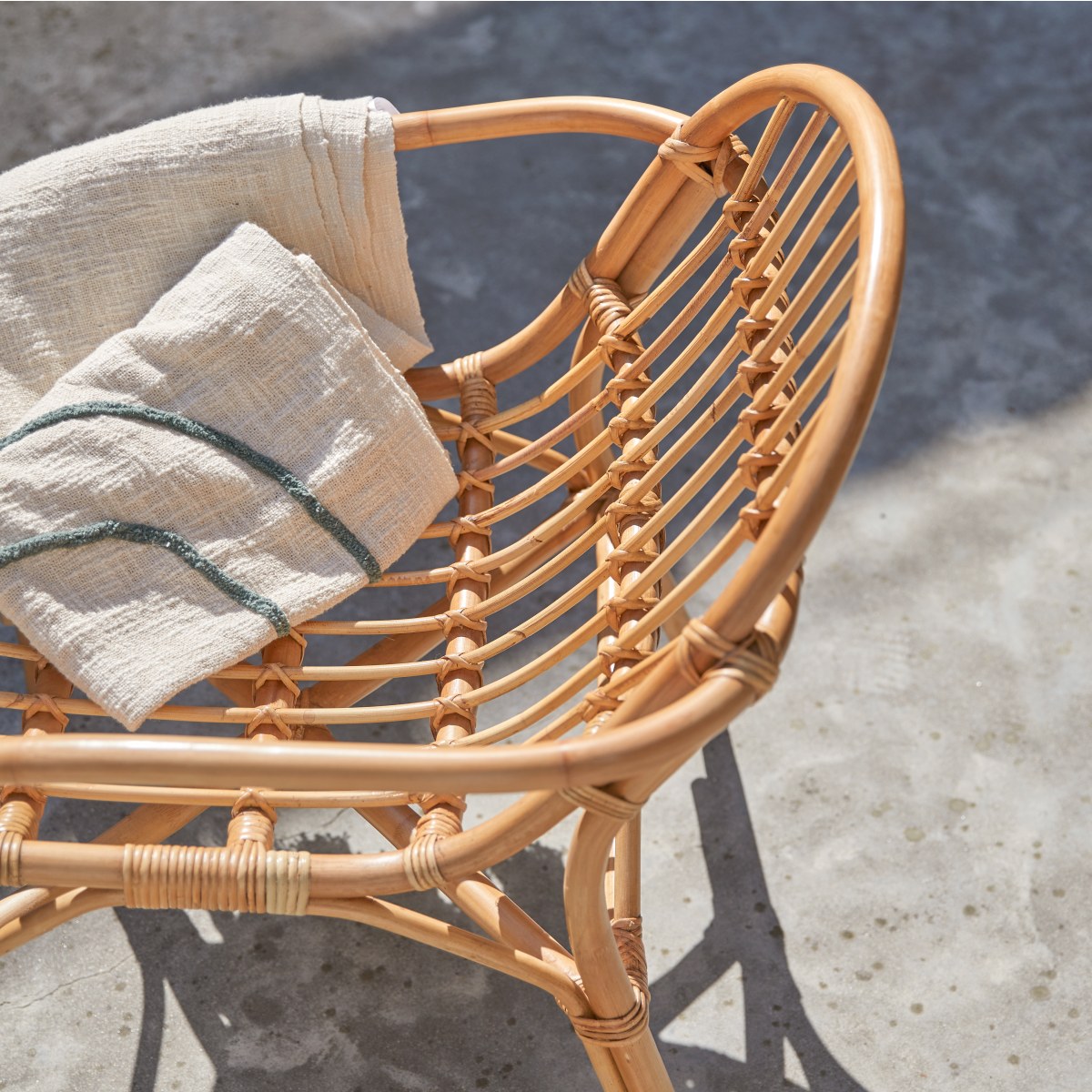 Mina - Gartensessel aus Rattan