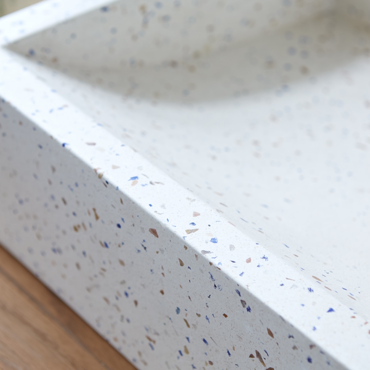 Pegase - Waschbecken aus Terrazzo Konfetti b. 39 cm