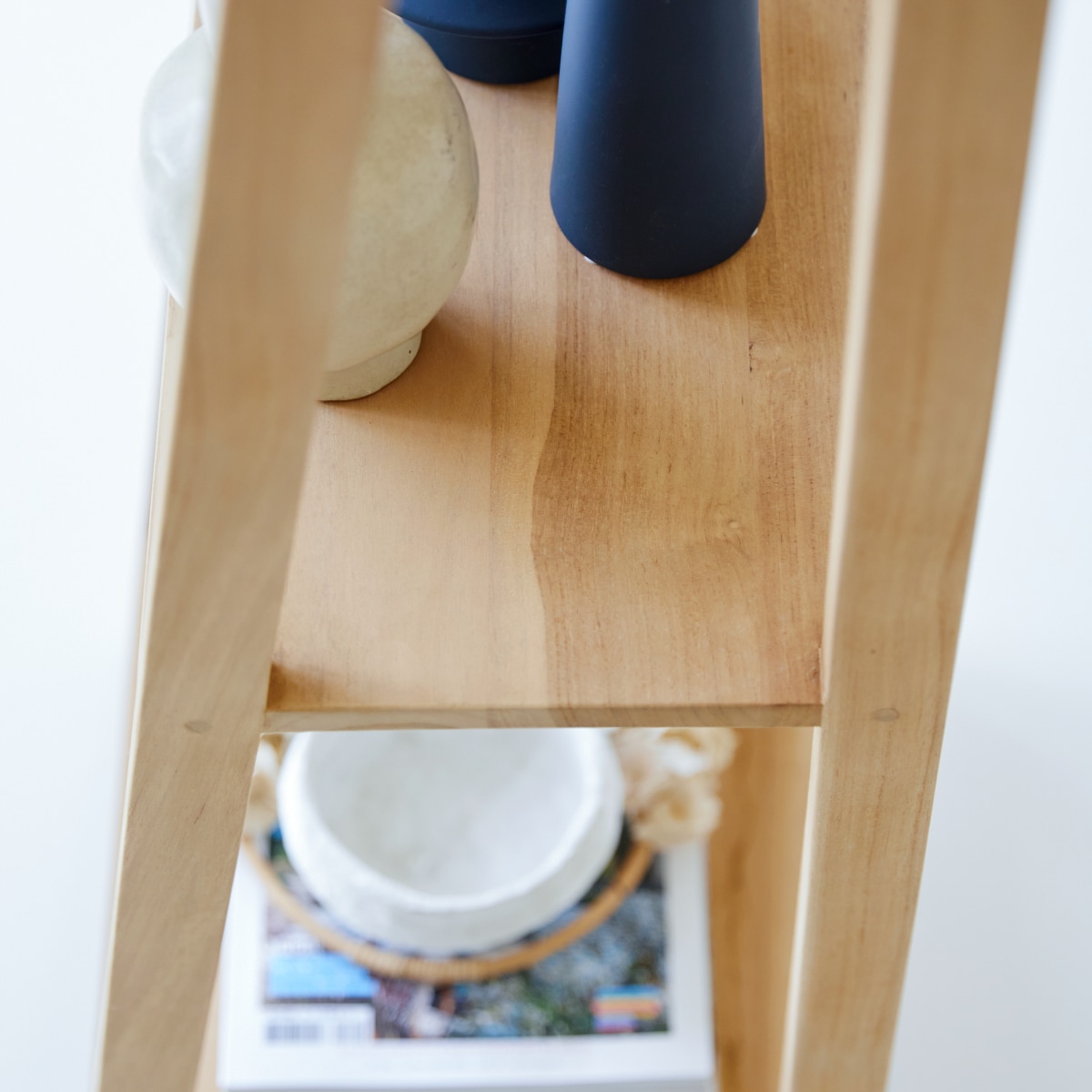 Bahya - Bücherregal aus massivem Teak Step