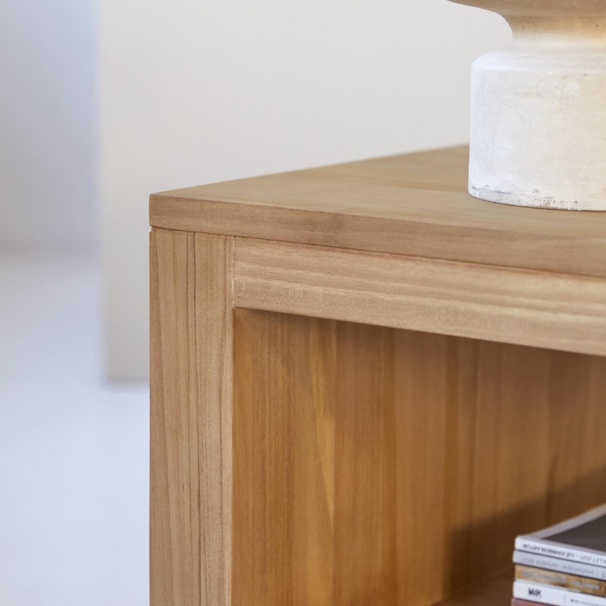 Anoa - Rechteckiger Couchtisch aus massivem Teakholz