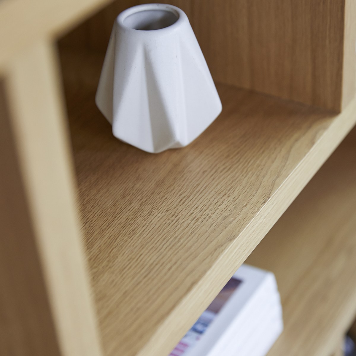 Eyota - Niedriges Bücherregal aus Eiche