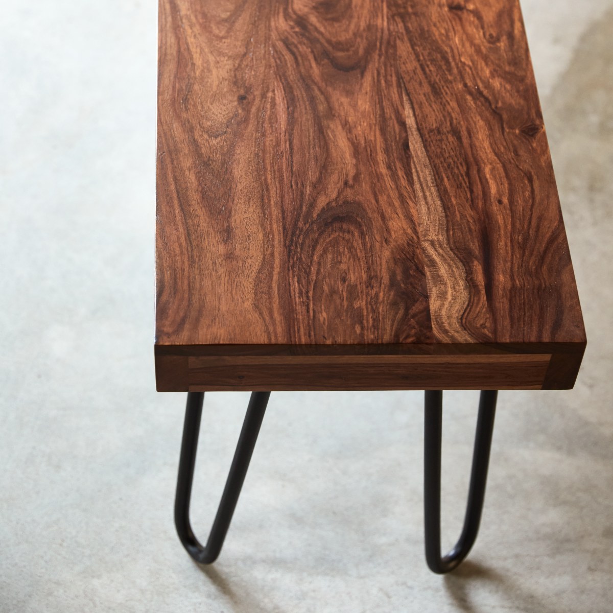 Helga - Bank aus massivem Palisanderholz 135 cm