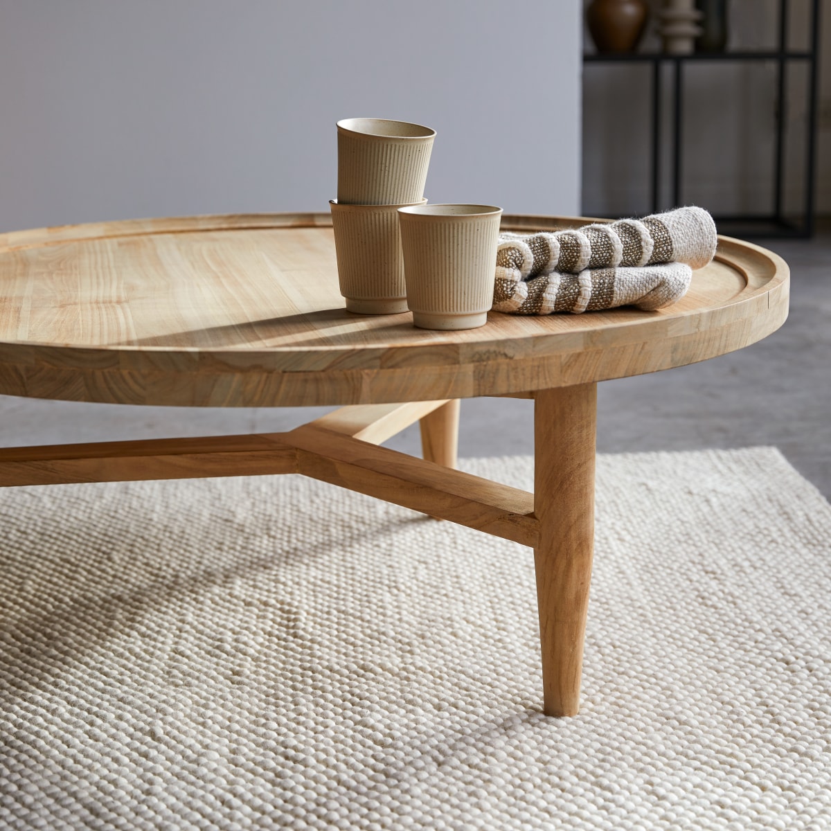 Milla - Massief teakhouten salontafel