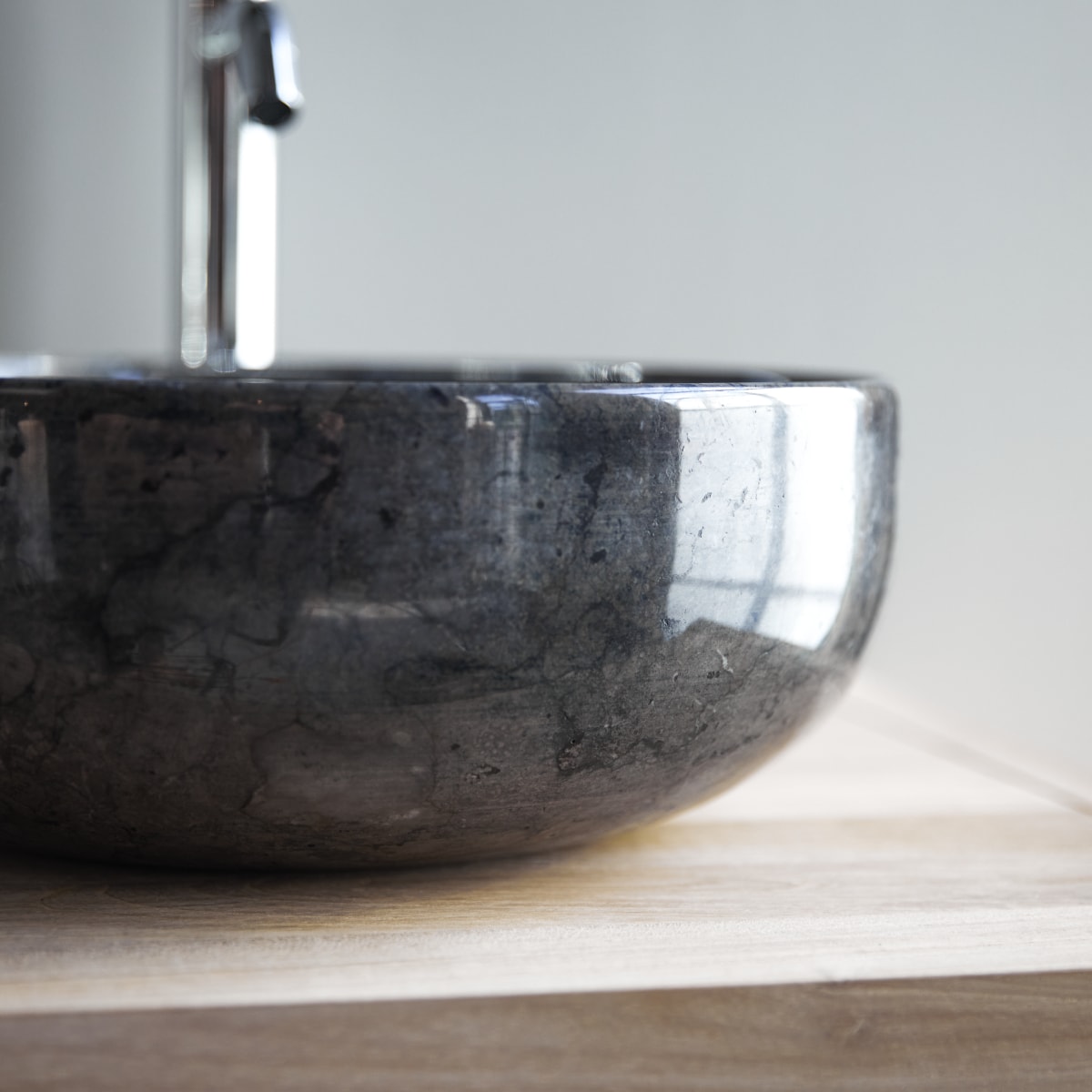 Pia - Dark grey marble basin ∅ 33 cm
