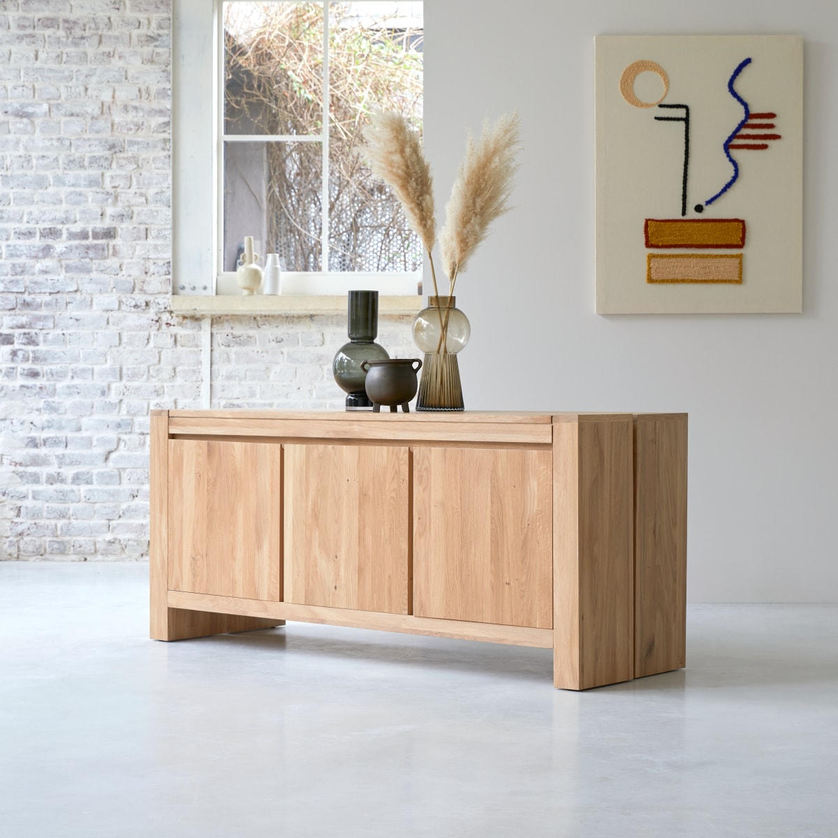 Eden - Buffet aus massivem Eichenholz 160 cm