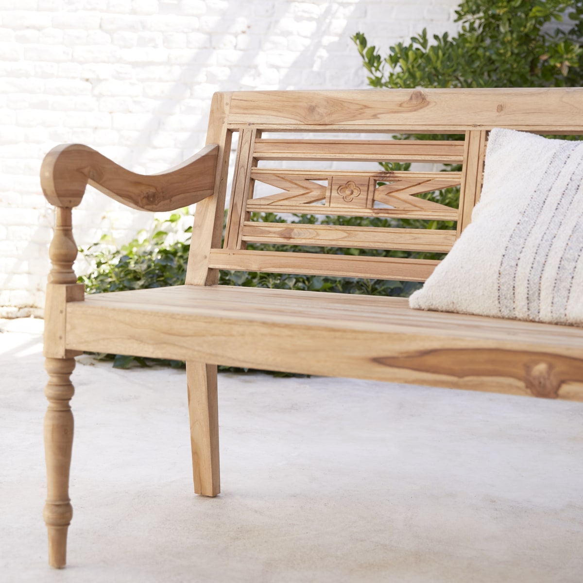 Marceau - Garden bench in recycled solid teak