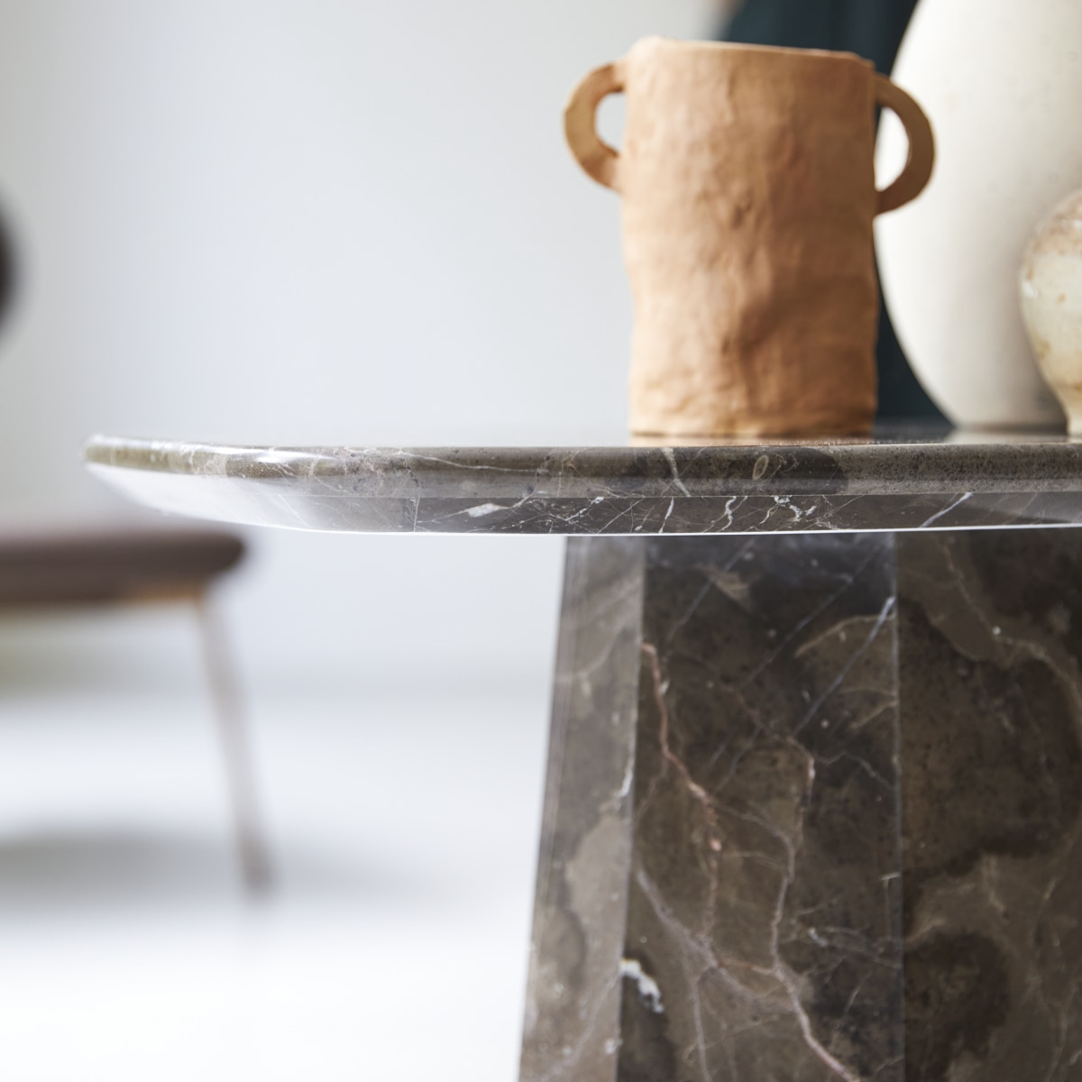 Keesog - Beistelltisch Marmor brown