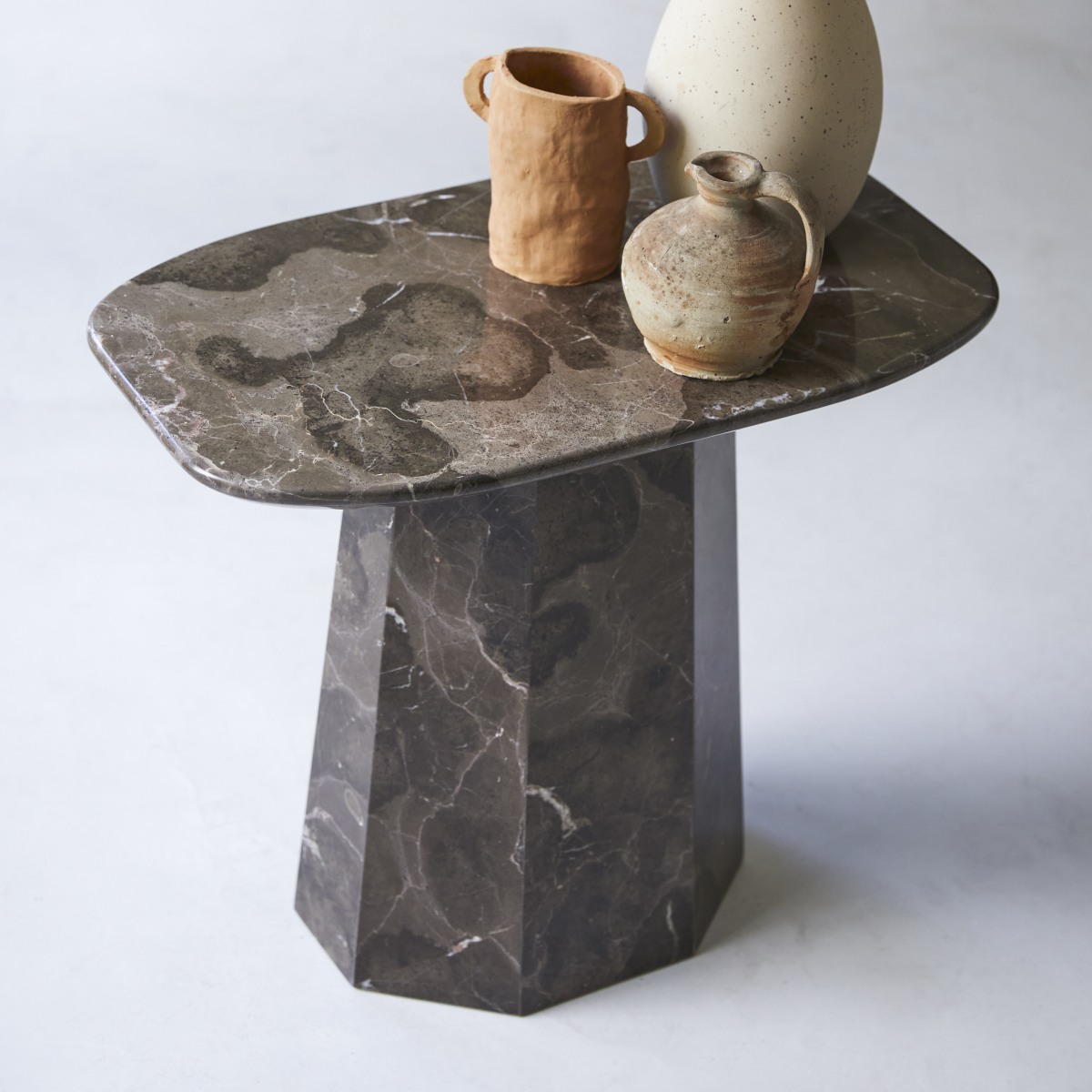 Keesog - Beistelltisch Marmor brown