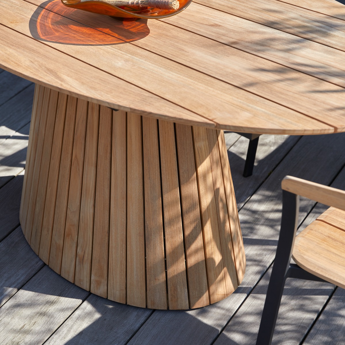 Paloma - Ovaler Gartentisch aus Teak massiv 6 Pers.