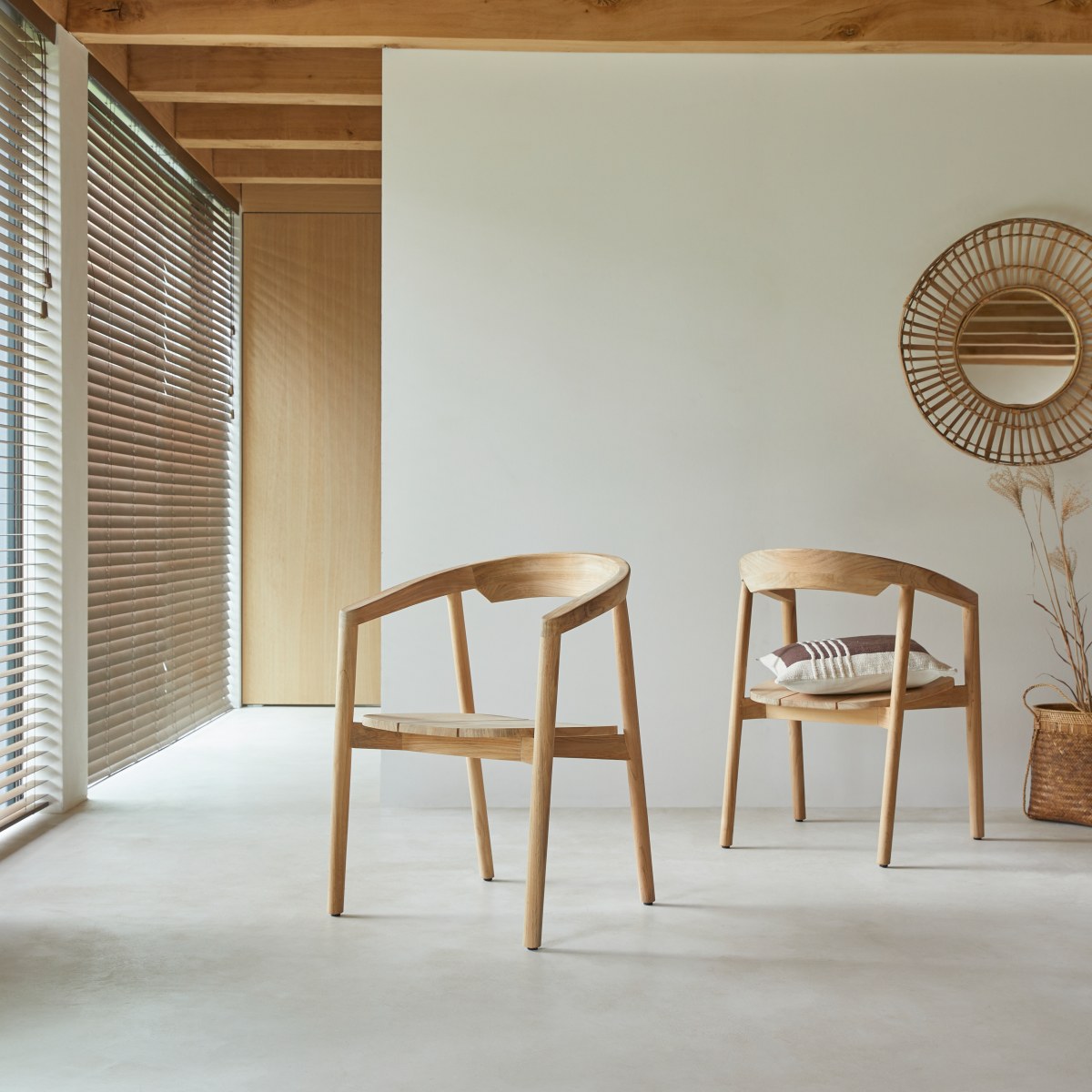 Francia - Stuhl aus Teak massiv