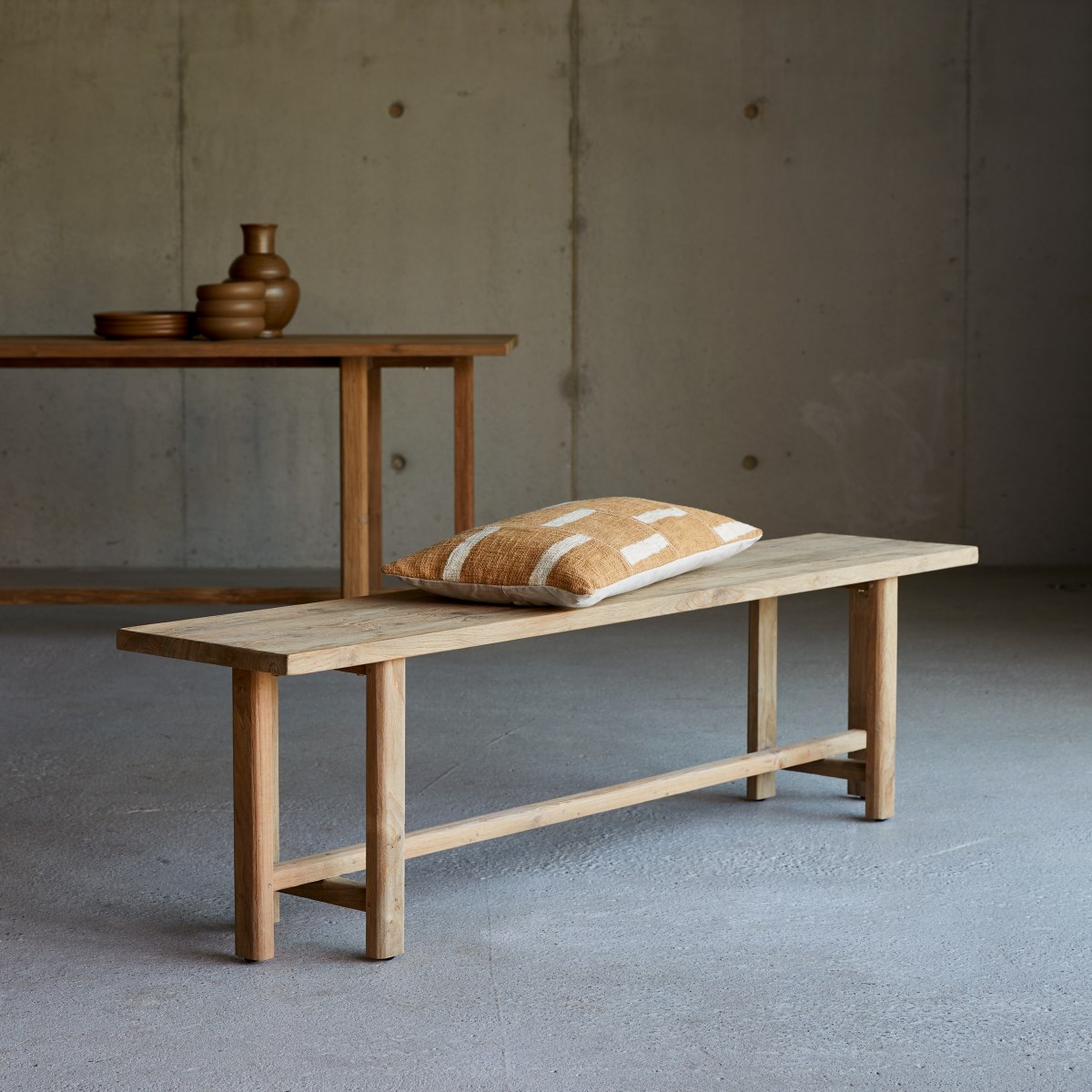Antonia - Bank aus massivem Recycling-Teak