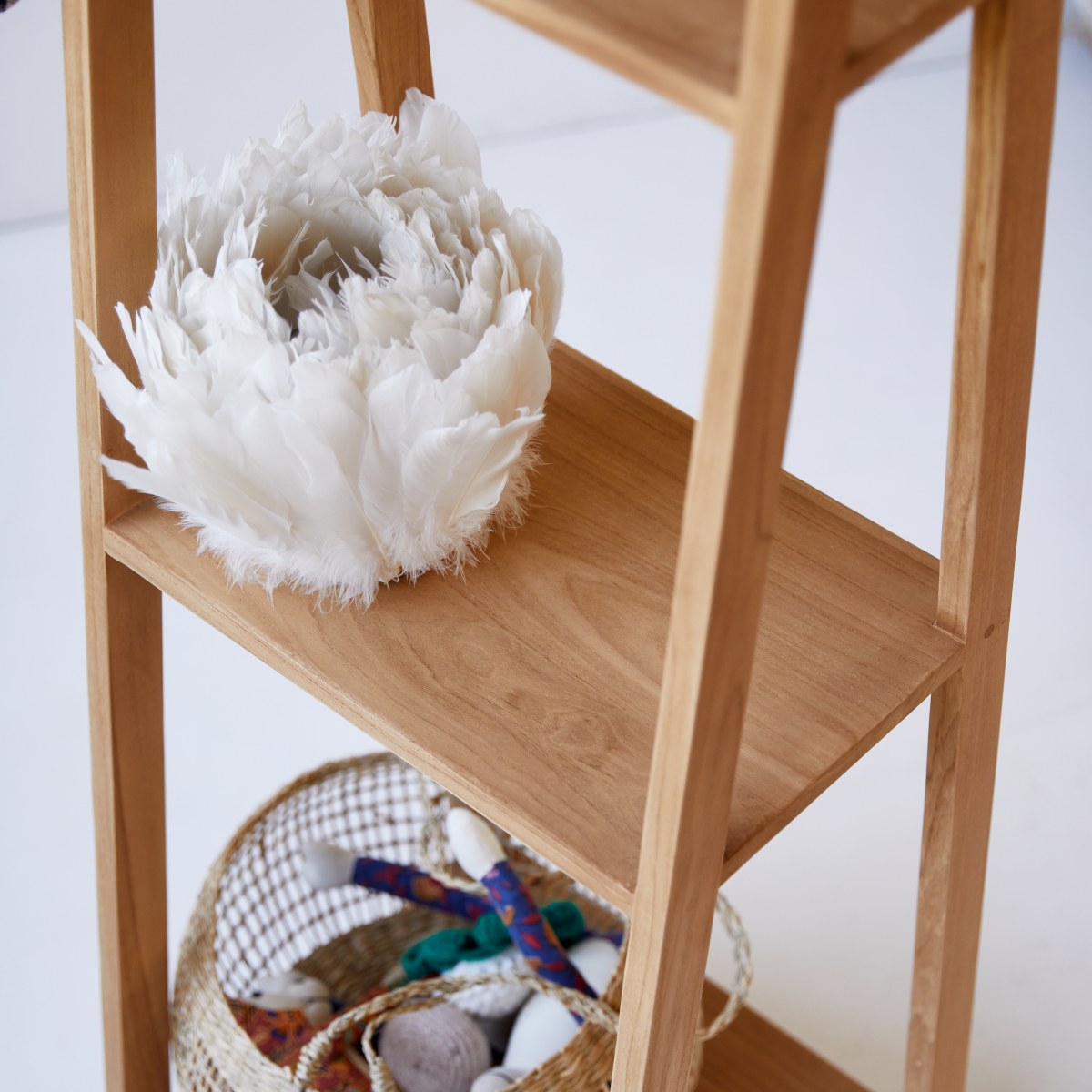 Bahya - Children's bookcase in solid teak