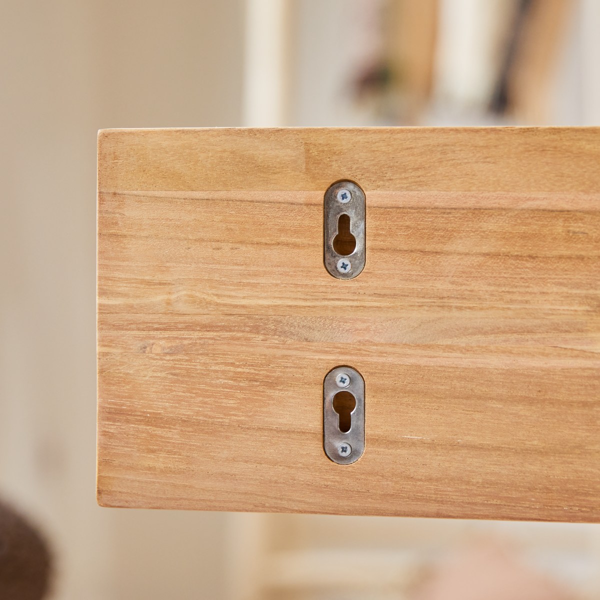 Ugo - Wandregal aus Teak massiv für Kinder 100 cm