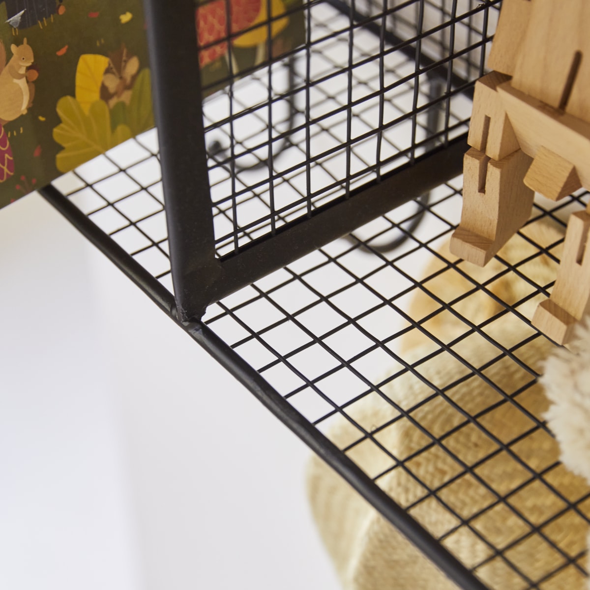 Sona - Rechteckige Kinder-Wandgarderobe aus Metall