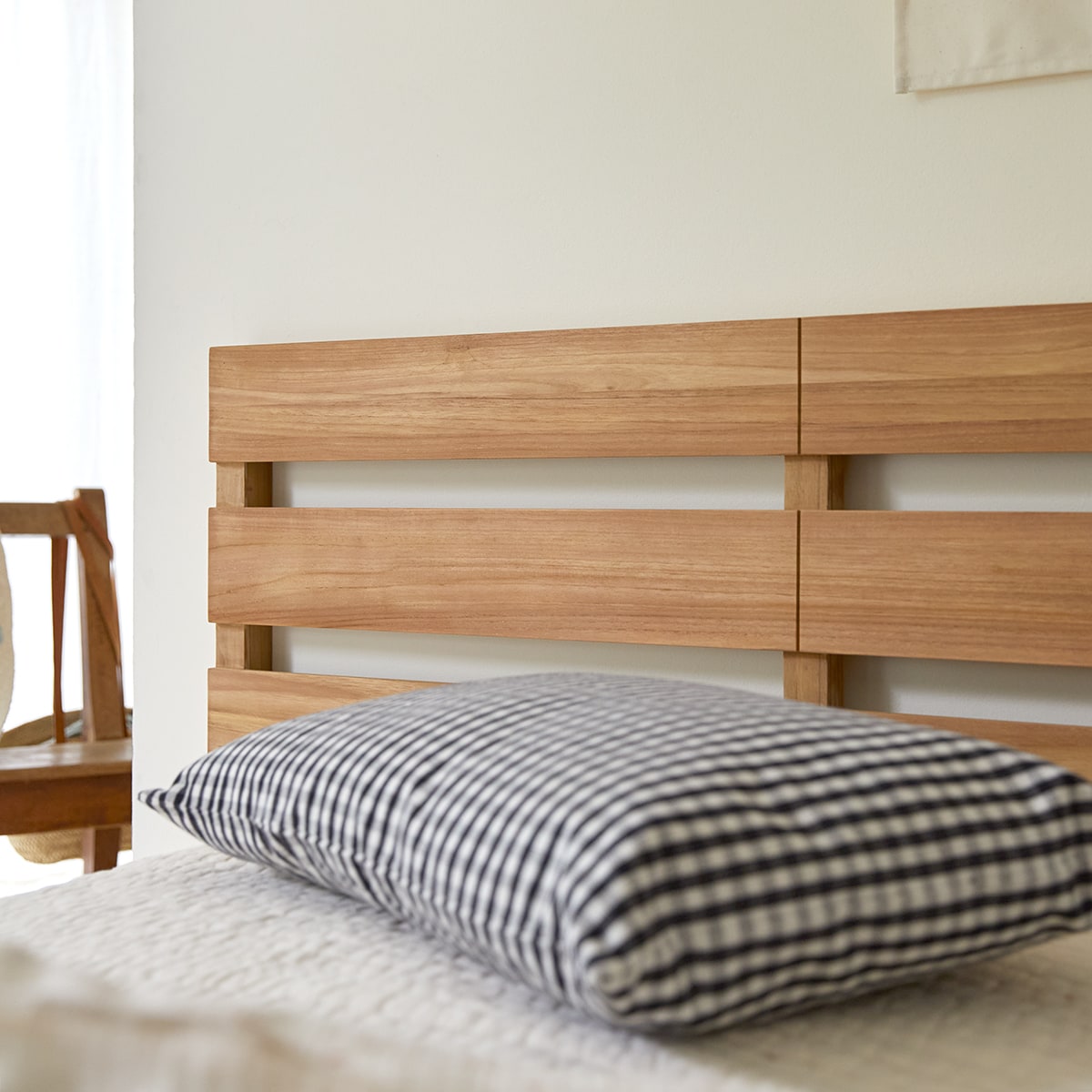 Urbain - Kinder-Kopfteil aus massivem Teak 135 cm