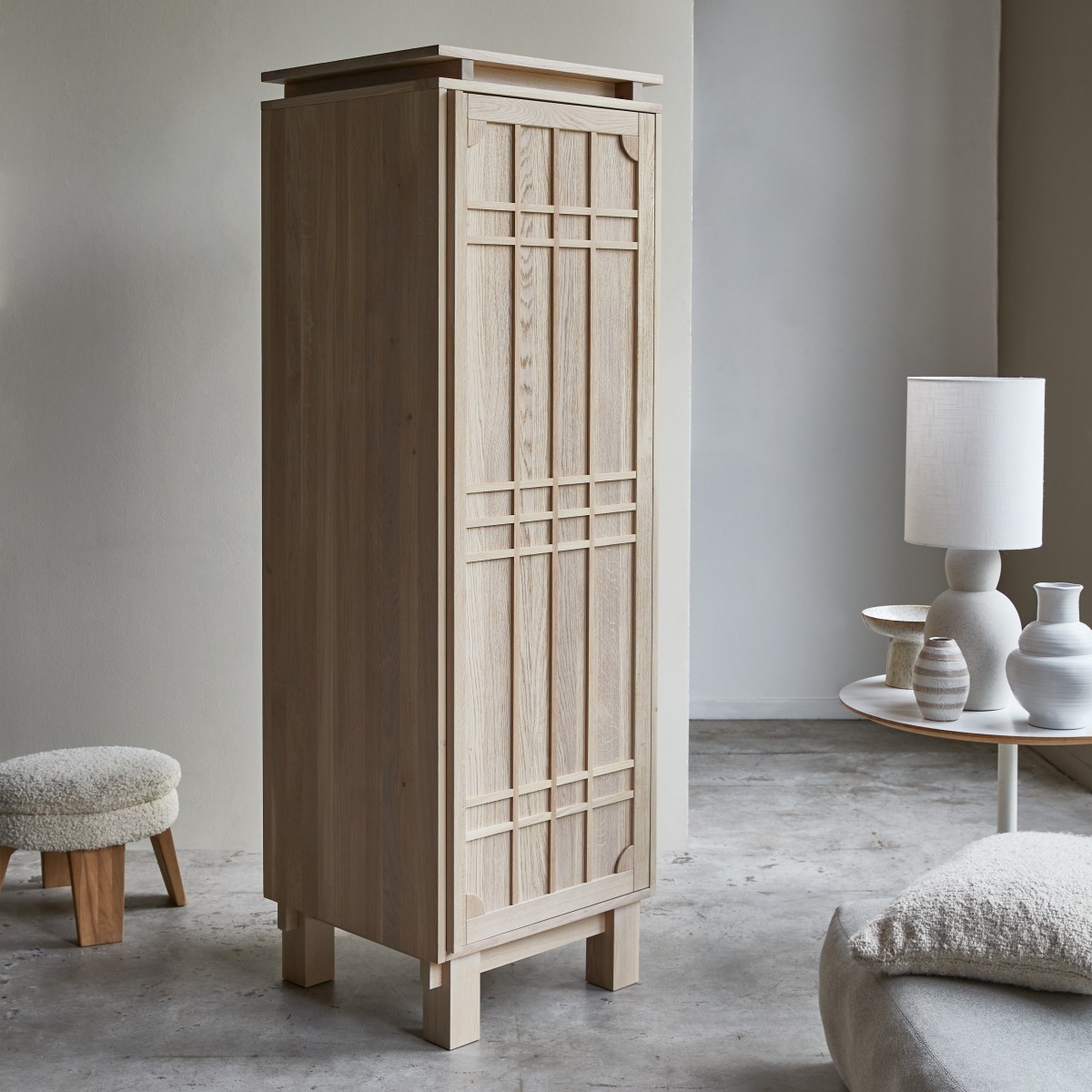 Bodi - Hochschrank aus massiver Eiche