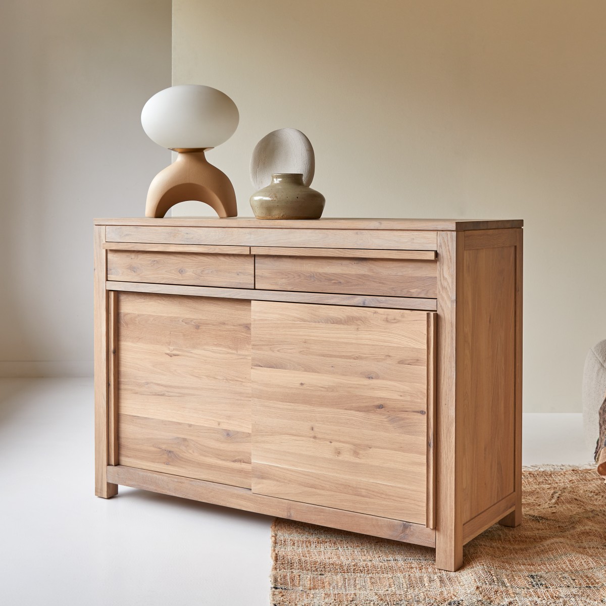 Luce - Anrichte aus massivem Eichenholz 120 cm
