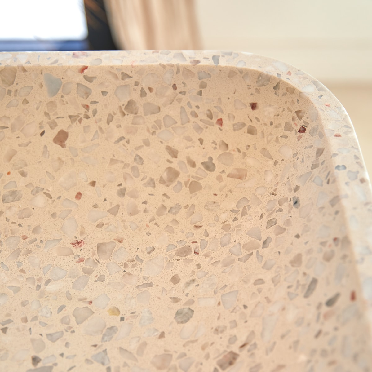 Cilas - Rechteckiges Waschbecken aus Premium-Terrazzo Moon