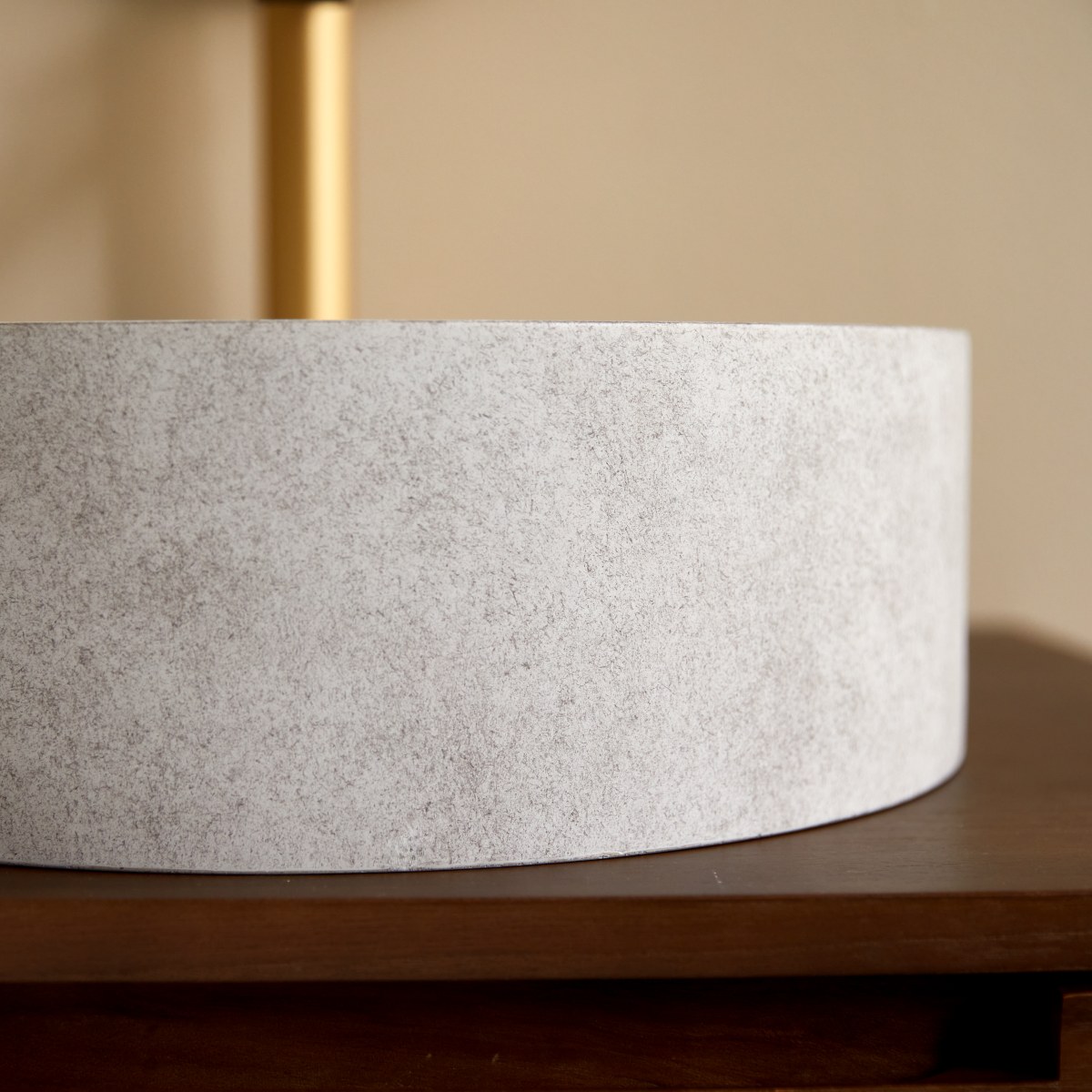 Gina - Rundes Waschbecken aus grauem Beton ∅ 39 cm