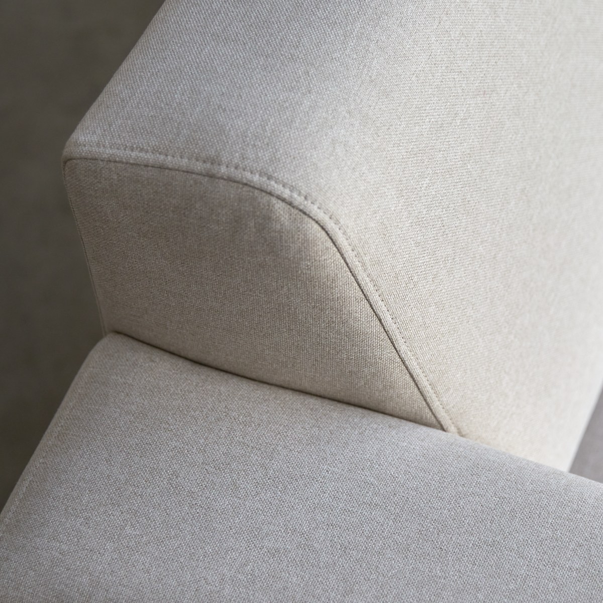 Lars - 3-Sitzer-Sofa mit ecrufarbenem Stoffbezug