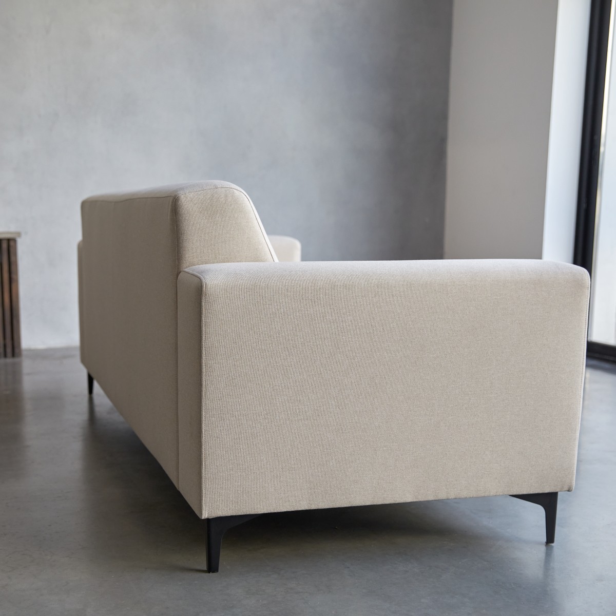 Lars - 3-Sitzer-Sofa mit ecrufarbenem Stoffbezug