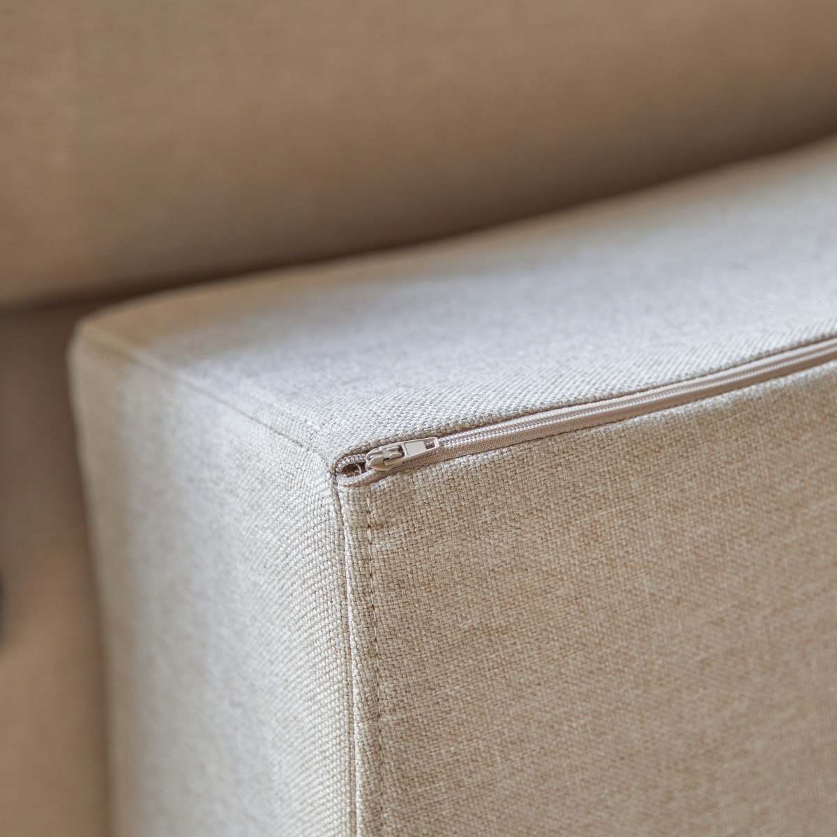 Finn - 3-Sitzer-Sofa mit ecrufarbenem Stoffbezug