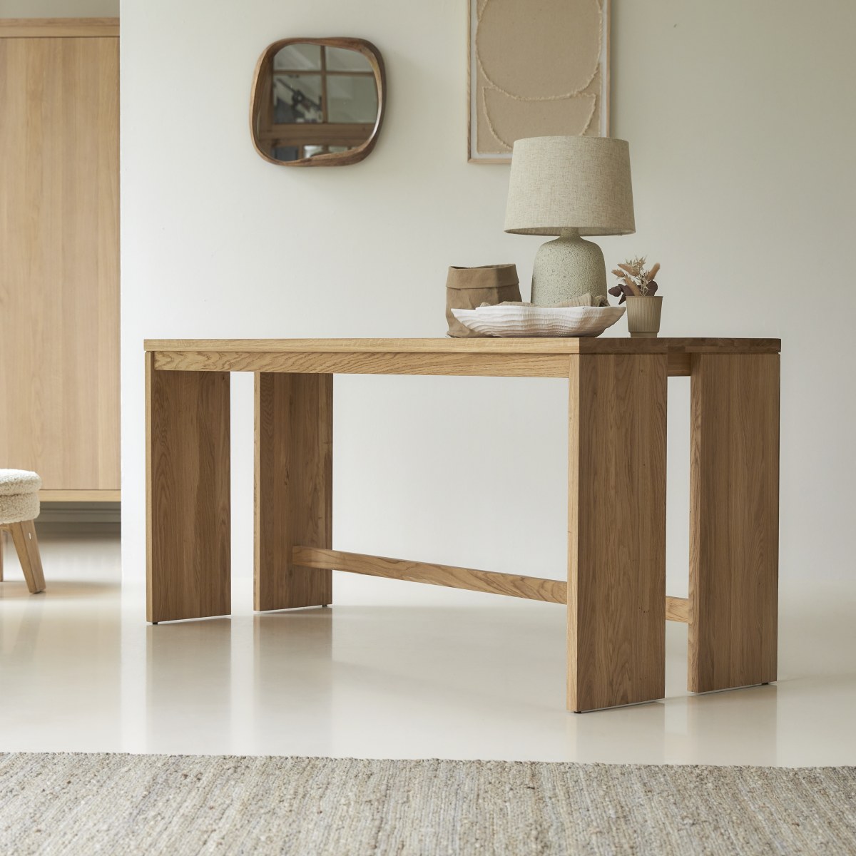 Eden - Schreibtisch aus massivem Eichenholz 160 cm