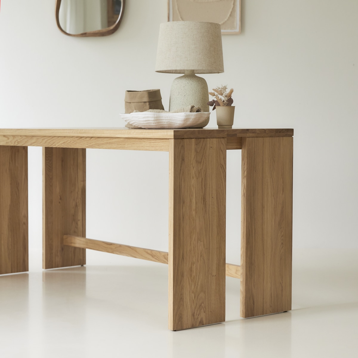 Eden - Schreibtisch aus massivem Eichenholz 160 cm
