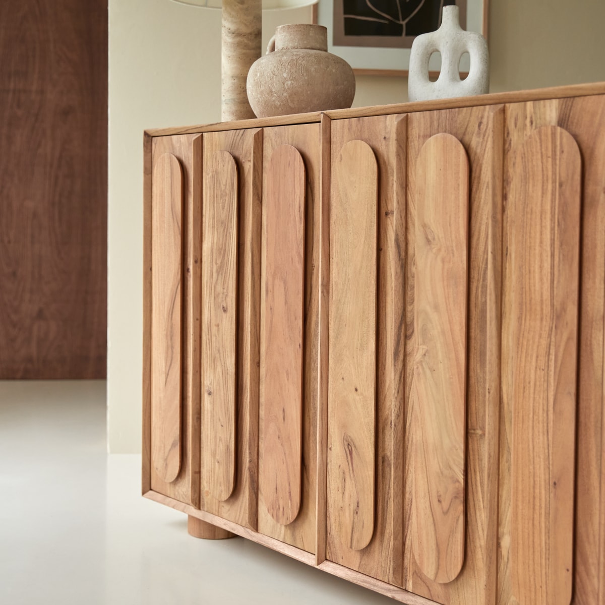 Olga - Buffet aus massivem Akazienholz 180 cm