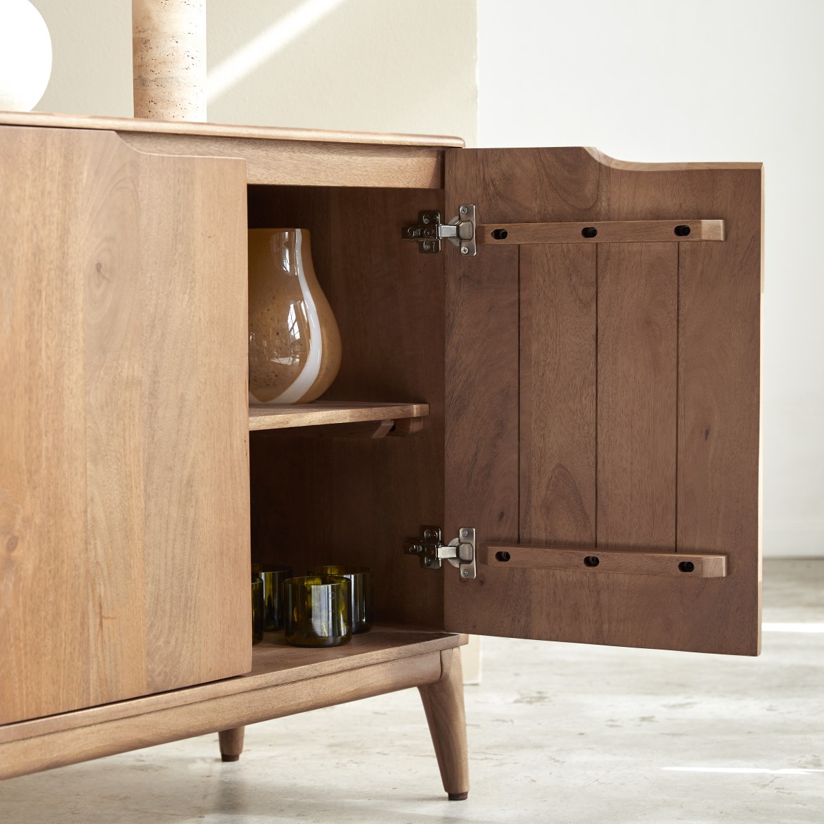 Gabrielle - Sideboard aus massivem Mangoholz, 160 cm