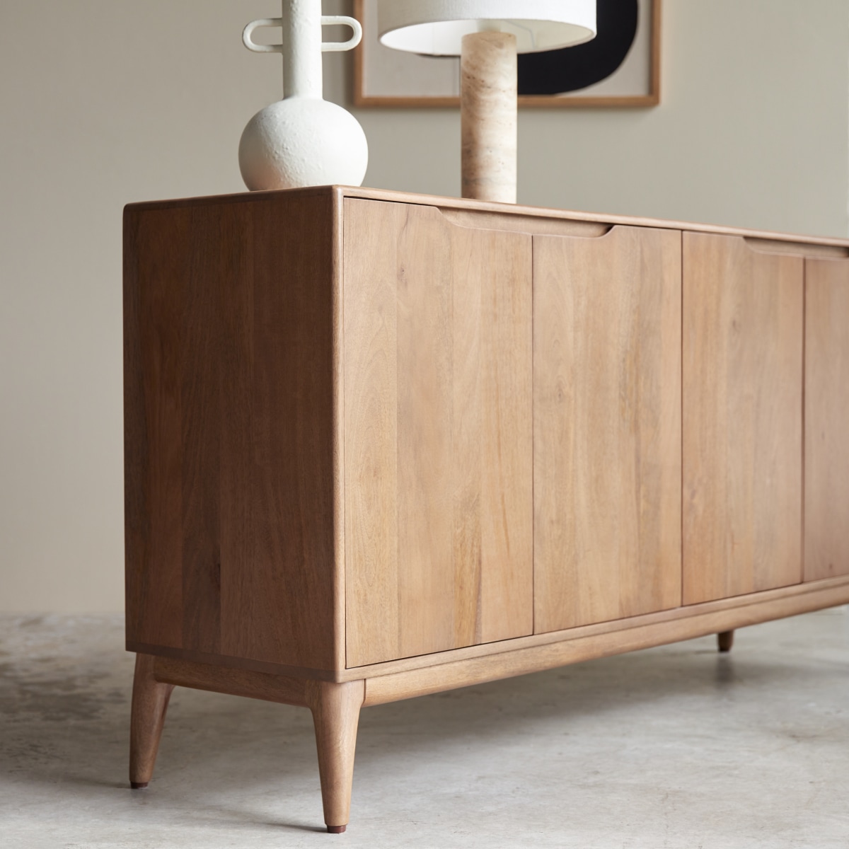 Gabrielle - Sideboard aus massivem Mangoholz, 160 cm