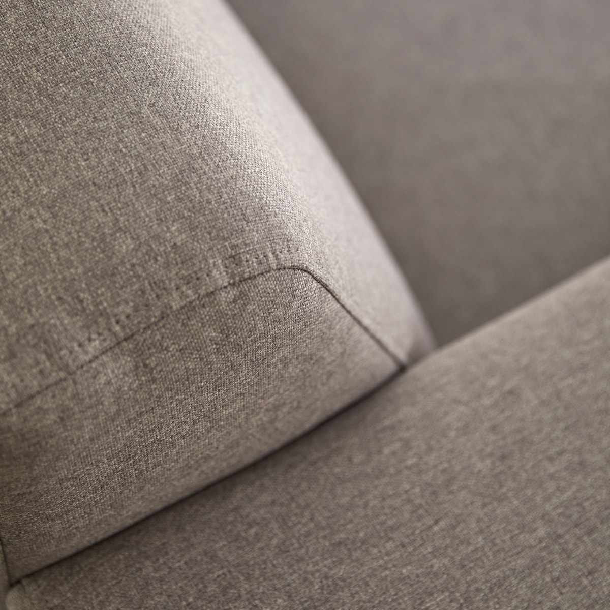 Lars - 2,5-Sitzer-Sofa mit taupegrauem Stoffbezug