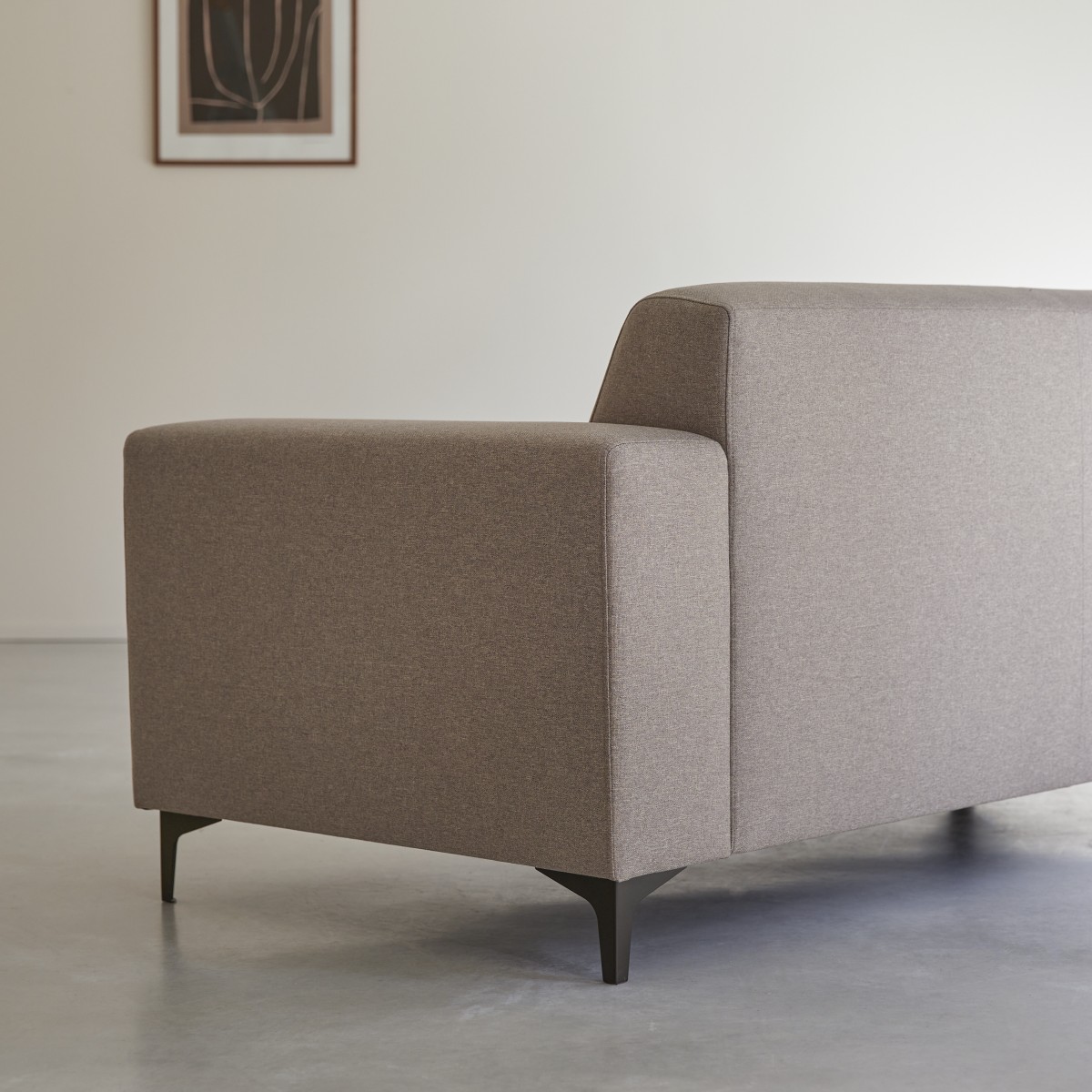 Lars - 2,5-Sitzer-Sofa mit taupegrauem Stoffbezug
